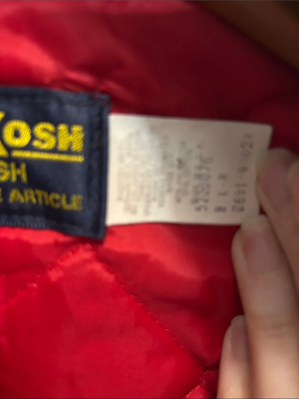 VTG 80s OshKosh B'gosh Youth 14/16 L Navy Blue Kids Coverall Quiltlined Jumpsuit